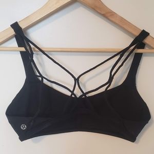 Lulu Black Yoga Bra - size 6